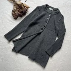 美品⭐︎ジャンニロジュディチェ グレー ニット ロングカーディガン ウール 40