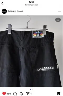 90s alien work shopハーフパンツ