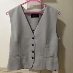 グレー ベスト サイズF ポリエステル100%