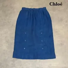Miss Chloe ロイヤルブルー リネンスカート サイズ42 R130のサムネイル