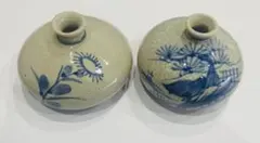 花器/一輪挿し　陶器　2個