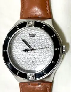 Swatch スウォッチ SWISS 腕時計 クォーツ ブラウンベルト - メルカリ