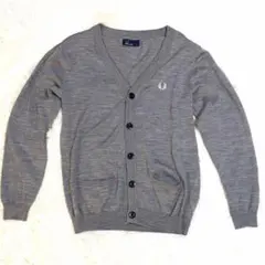 希少　フレッドペリー　カーディガン　エルボーパッチ　ユニオンジャック　M