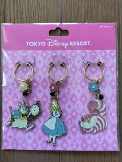 東京ディズニーリゾート アリス キーホルダー 3個セット