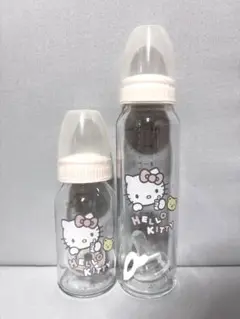 ハローキティ ガラス哺乳瓶 120ml&240ml パッケージ無し