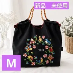 花柄ガーランド刺繍エコバッグ♫のサムネイル