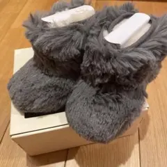 UGG グレー ファー付き ベビーブーツ