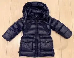 【美品】ポロラルフローレン ネイビー フード付き ダウンコート ミドル丈 4T