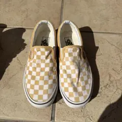 Vans チェック柄 スリッポン スニーカー
