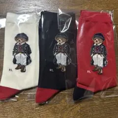 POLO RALPH LAUREN ポロベアソックス3色セット