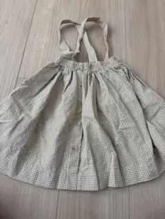 ザベージュ　thebeige チェック　ジャンスカ