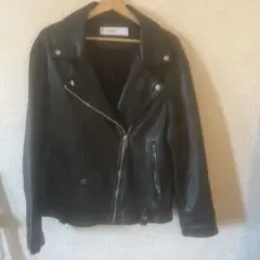 Bershka ブラック ダブルライダースジャケット M