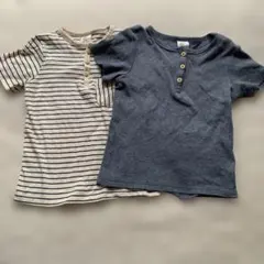 【値下げしました】H&M Tシャツ 2枚セット 12-18M