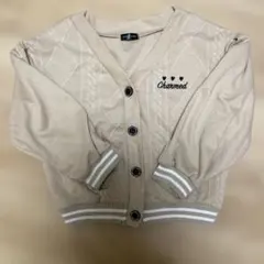 ベージュ カーディガン　130cm