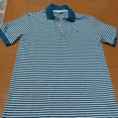 LACOSTE 青白ストライプ ポロシャツ サイズ3