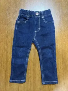 【EDWIN 90cm】デニムパンツダークブルー ストレートレッグパンツ ベビー