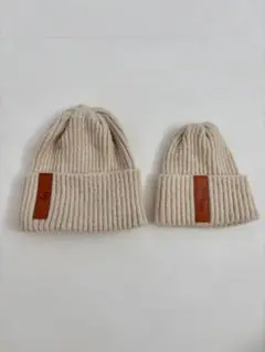 babymocs ベージュ ニット帽 2個セット