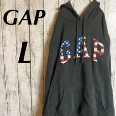 古着　GAP【ギャップ】USAビッグロゴ　プルオーバーパーカー