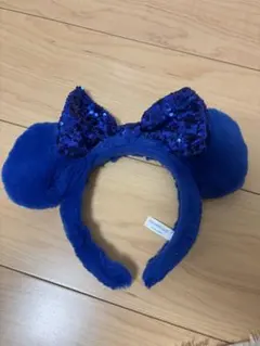 ミニー　カチューシャ　青