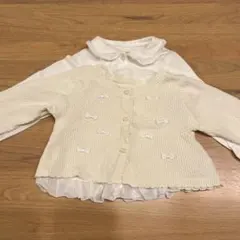 カーディガン ボレロ　ブラウス　2点セット