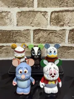 ディズニー、バイナルメーション（白黒ミニー、ドナルド） ディズニー、バイナルメーション（白黒ミニー、ドナルド）