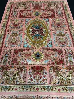 最高級希少作 ペルシャ絨毯 イラン クム産シルク100% 手織り　289万ノット