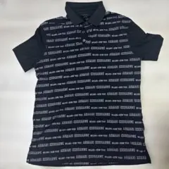 ARMANI EXCHANGE ポロシャツ 総柄ロゴ ブラック Sのサムネイル
