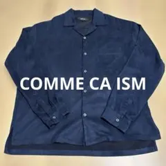 COMME CA ISM ネイビー　長袖　シャツ