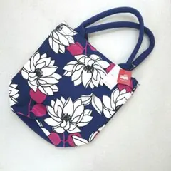 【倭物やカヤ】蓮の花　樽型トートバッグ