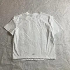Alo Yoga クロップド丈 半袖Tシャツ ホワイト - メルカリ