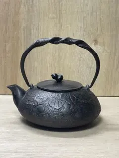 古美術 鉄瓶 馬模様 提手付き 茶器 - メルカリ