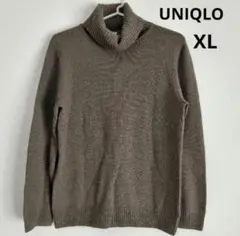 ユニクロ UNIQLO ブラウン タートルネック ニット XL