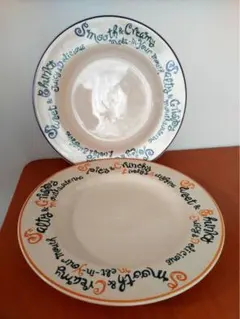 『未使用』ミスタードーナツFITCH社コラボ　大皿ペアプレート