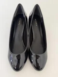 新品未使用 RANDA ブラック エナメル　パンプス　 23センチ