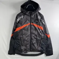 Kappa GArA LiBERO 総柄フーディ メッシュM グレー オレンジ