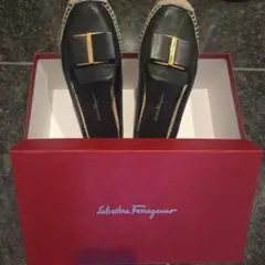 Salvatore Ferragamo ブラックエスパドリーユ