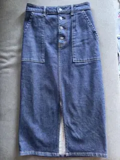 GUデニムタイトスカート