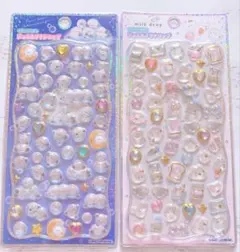 正規品 ストーン付きジュエルプチドロップシール シマエナガ ミルクドロップ