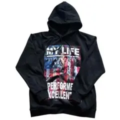 in the attic 裏起毛ブラックパーカー　Lサイズ