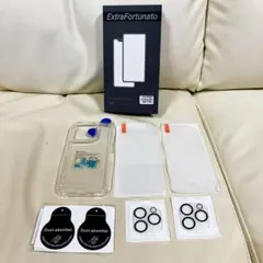 ケース付き❣️2枚+2枚 iPhone15Pro ガラスフィルム カメラフィルム