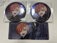 あんスタ プロセカ　コネクトライブ缶バッジ 2点 チケット風カード1点　東雲彰人