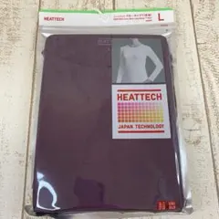 UNIQLOヒートテック　クールネックT（長袖） L パープル