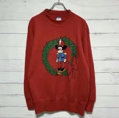 希少80s90s USA製ディズニー ミッキー スウェットXLくるみ割り人形