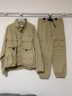 試着のみ Penguin by Golfickers セットアップ カーキ　L 試着のみ Penguin by Golfickers セットアップ カーキ L - メルカリ