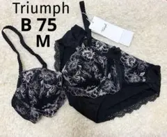 トリンプ D75 L Triumph 美胸 ブラジャーショーツセット ブラック