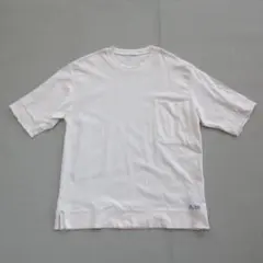 【BAY FLOW】オーバーサイズ　シボ加工　ホワイト　Tシャツ　size ３のサムネイル