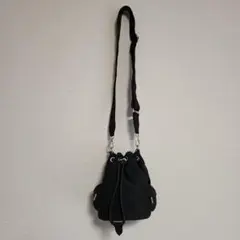 【完売品】ZARA テクニカルファブリック ミニバケットバッグ　ショルダーバッグ