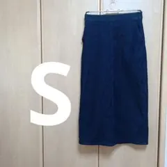 UNIQLO ウルトラストレッチナロースカート ネイビー