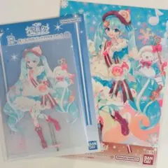 一番くじ　雪ミク　ビッグアクリルスタンド　クリアポスター