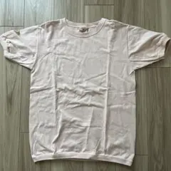 Goodwear 淡いピンク リブTシャツ　sizeMのサムネイル